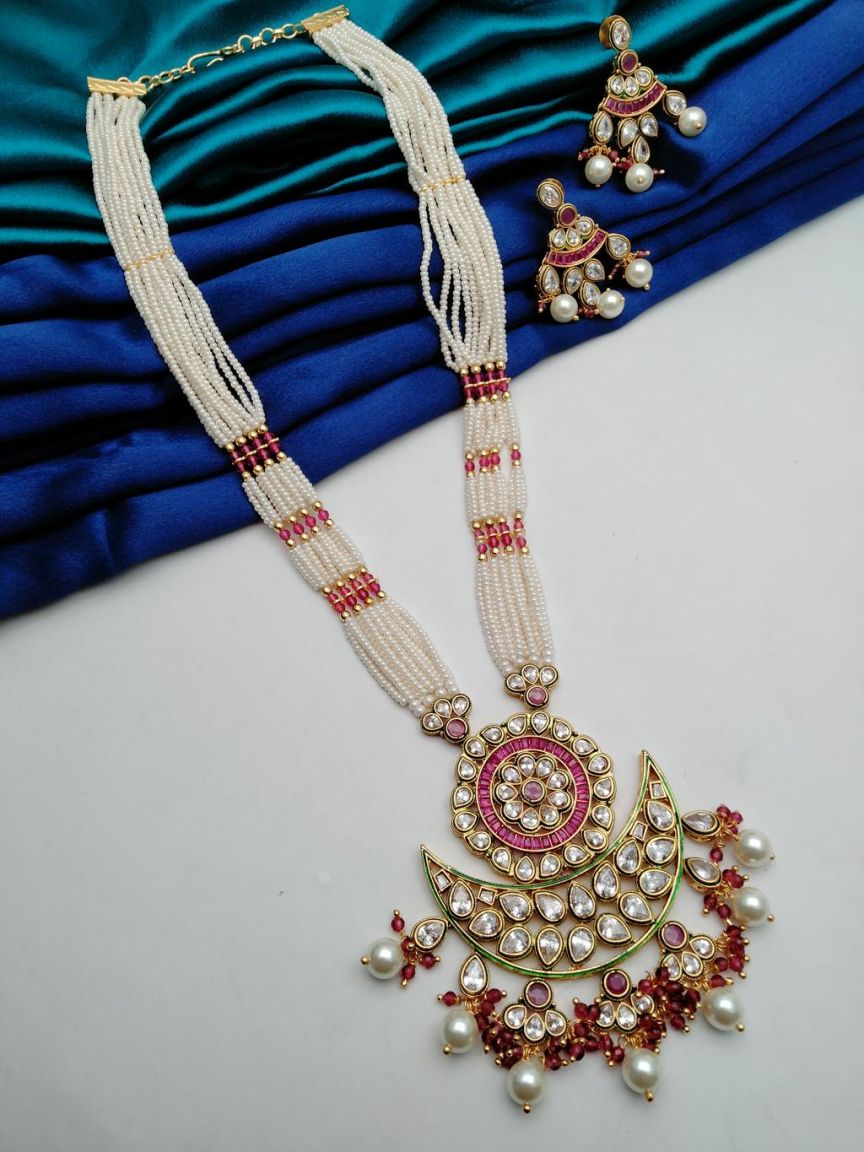 polki-pendant_sets-PSP36386RGD