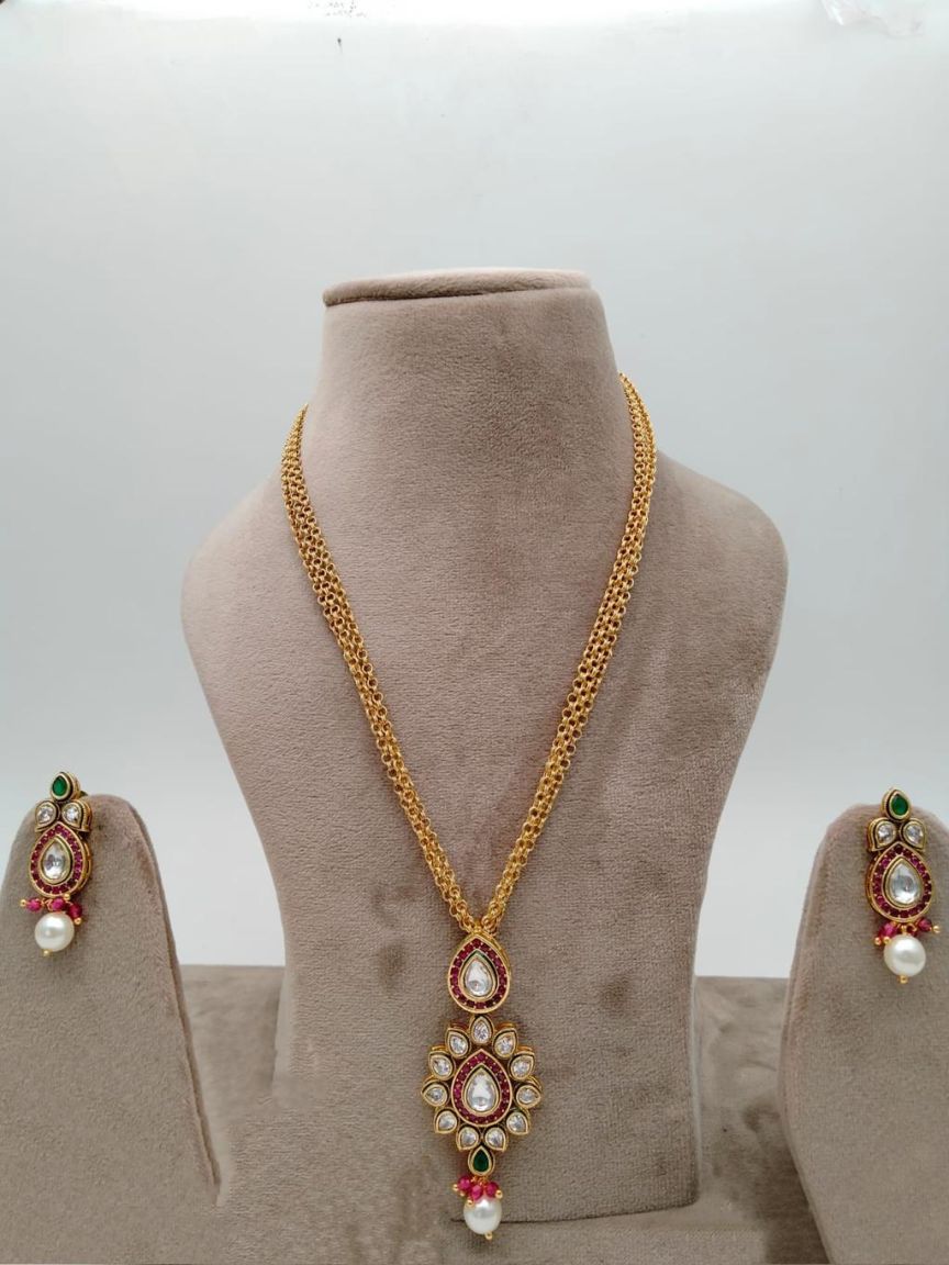 polki-pendant_sets-PSP36388RGRGD
