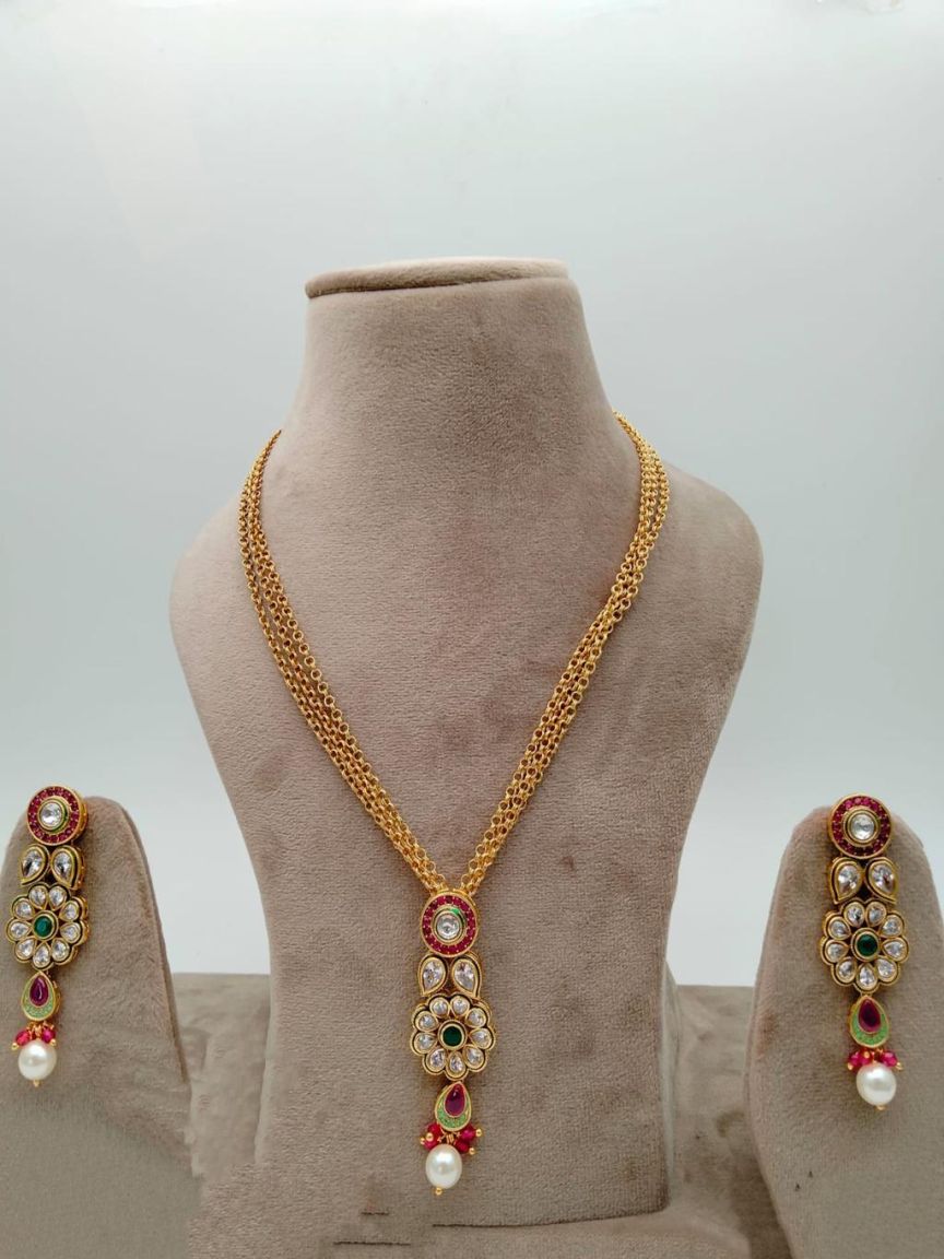 polki-pendant_sets-PSP36393RGRGD