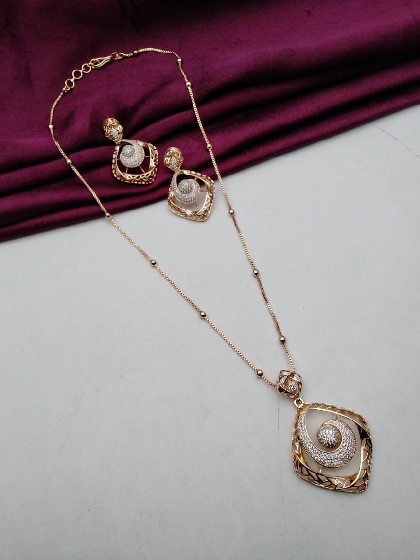 PENDANT SETS IN TAARA CZ STYLE | DESIGN - 19852