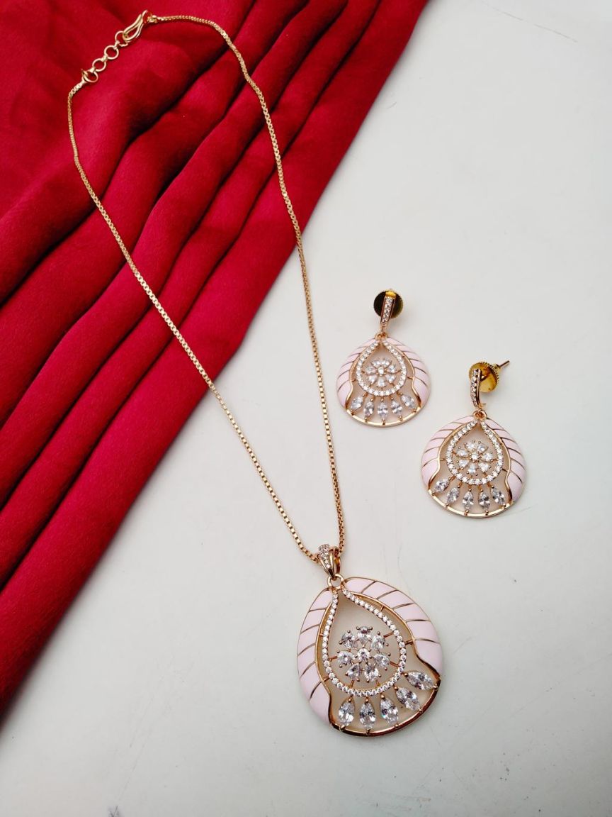 PENDANT SETS IN TAARA CZ STYLE | DESIGN - 19854