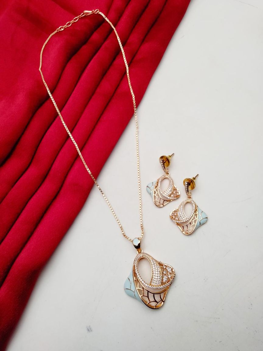 PENDANT SETS IN TAARA CZ STYLE | DESIGN - 19855