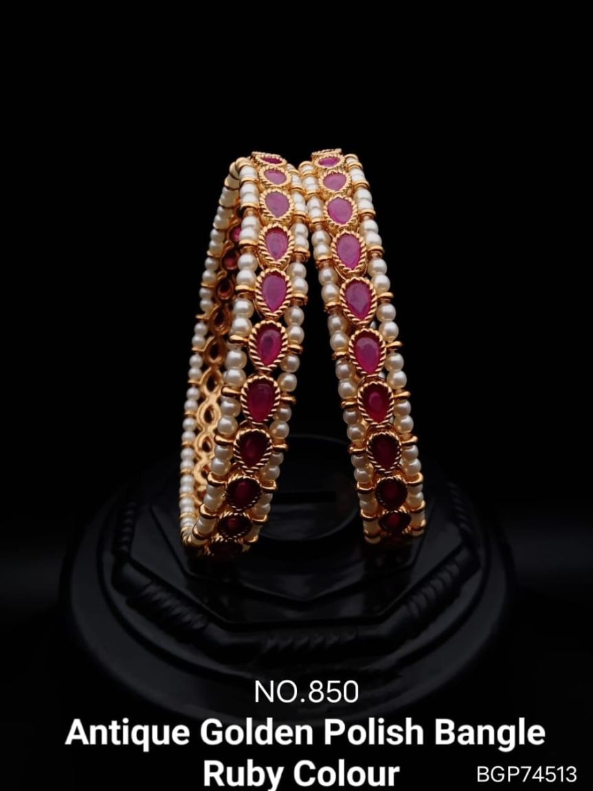 RADB IN POLKI (GOLD POLISH) STYLE | DESIGN - 74513