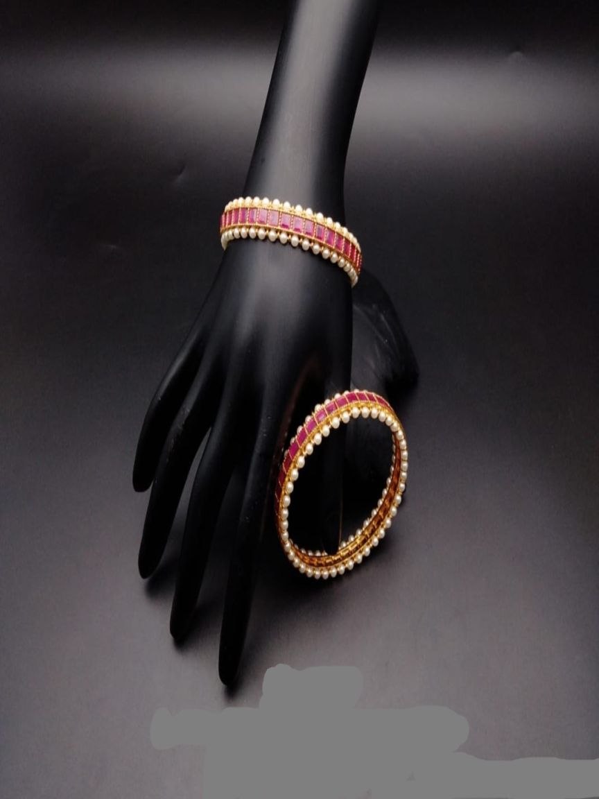 RADB IN POLKI (GOLD POLISH) STYLE | DESIGN - 74519