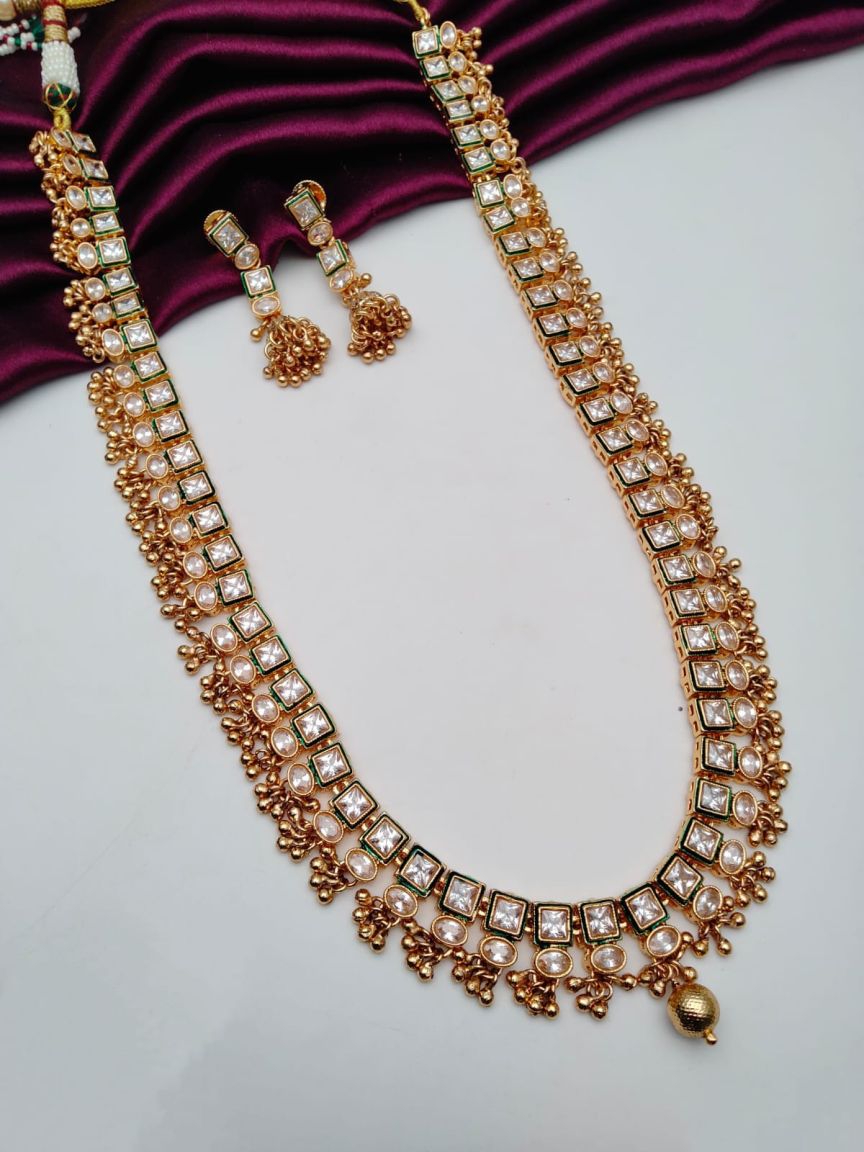 RADL IN POLKI (GOLD POLISH) STYLE | DESIGN - 61502
