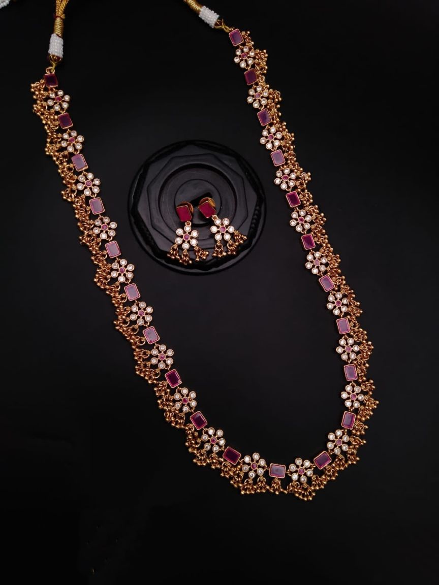 RADL IN POLKI (GOLD POLISH) STYLE | DESIGN - 61512