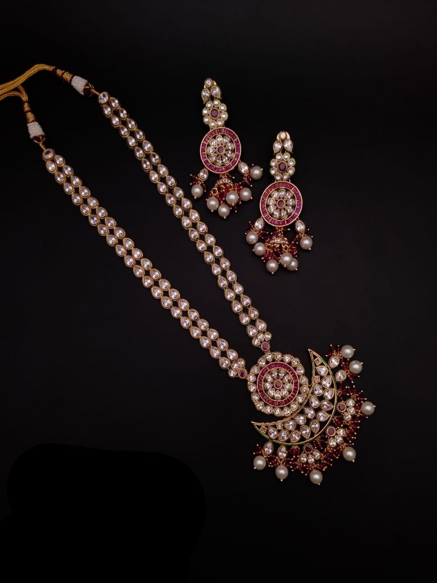 RADL IN POLKI (GOLD POLISH) STYLE | DESIGN - 61514