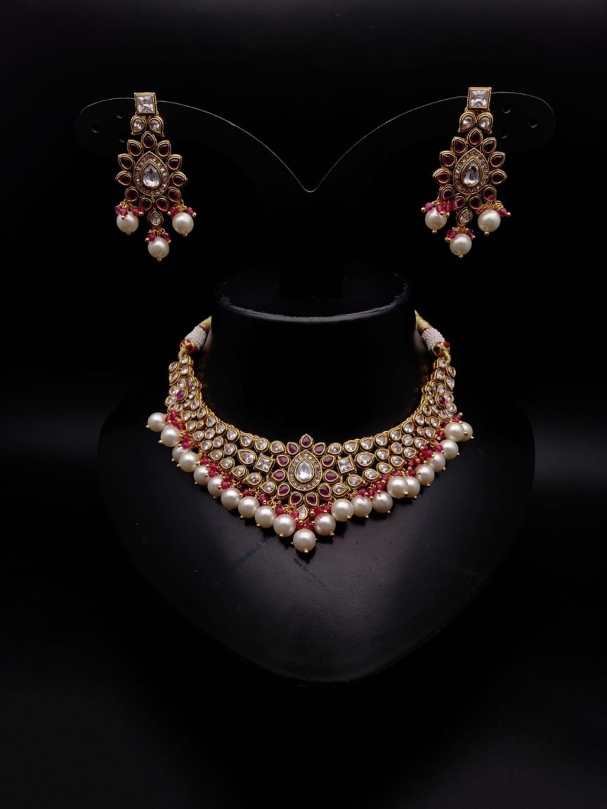 RADNS IN POLKI (GOLD POLISH) STYLE | DESIGN - 62659