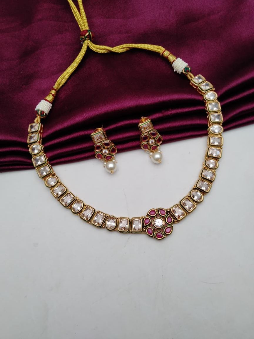 RADNS IN POLKI (GOLD POLISH) STYLE | DESIGN - 62660