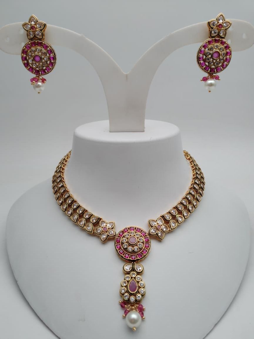 RADNS IN POLKI (GOLD POLISH) STYLE | DESIGN - 62664