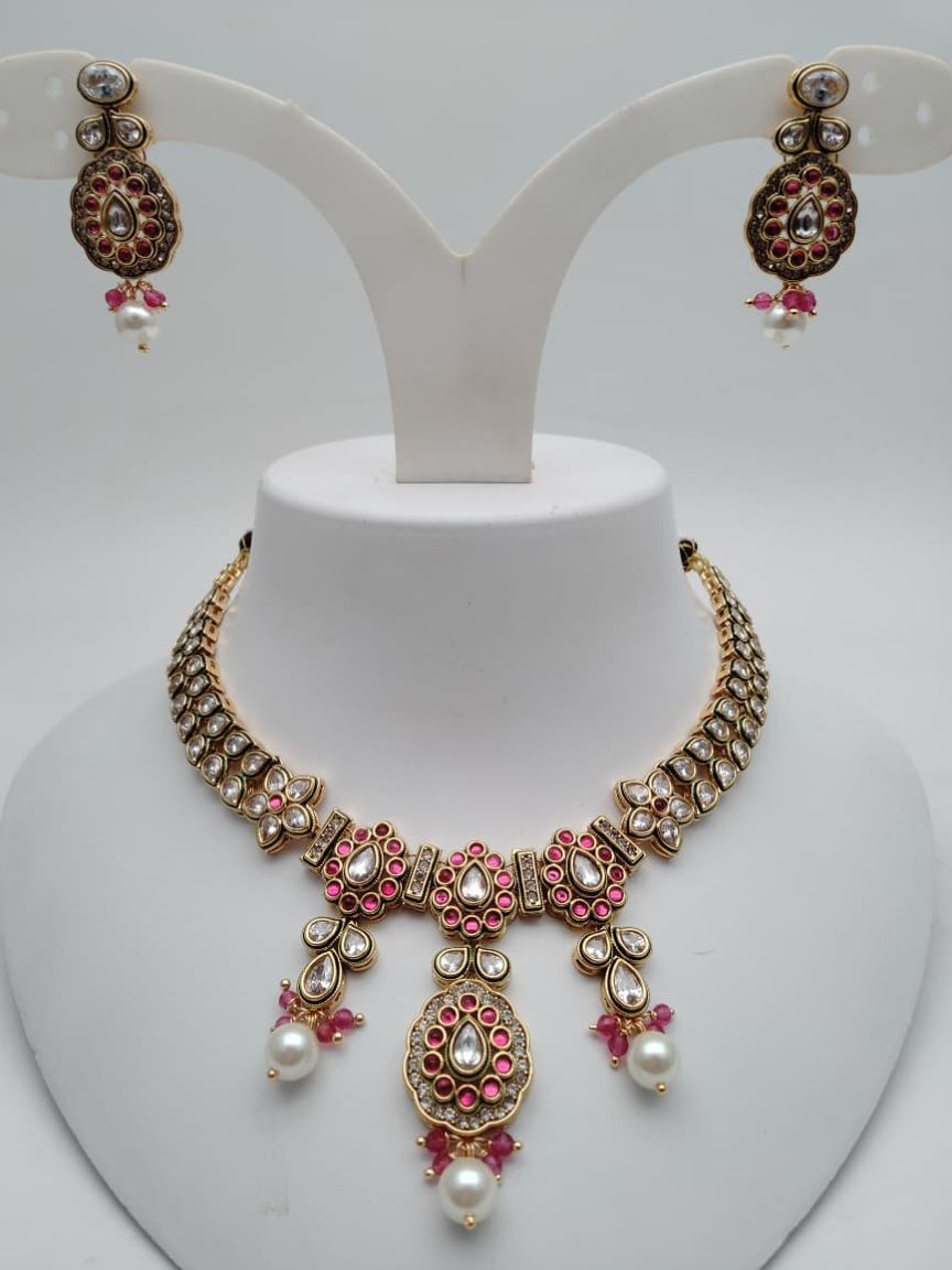 RADNS IN POLKI (GOLD POLISH) STYLE | DESIGN - 62666