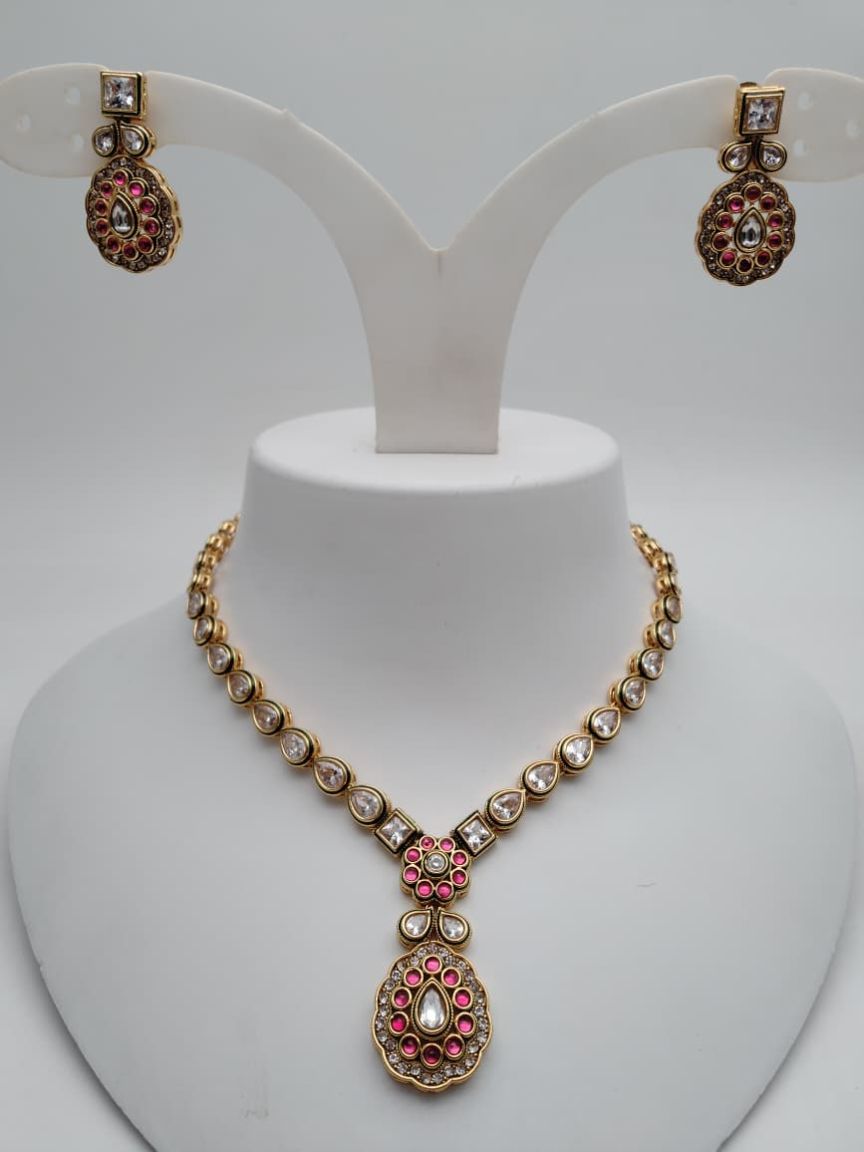 RADNS IN POLKI (GOLD POLISH) STYLE | DESIGN - 62667