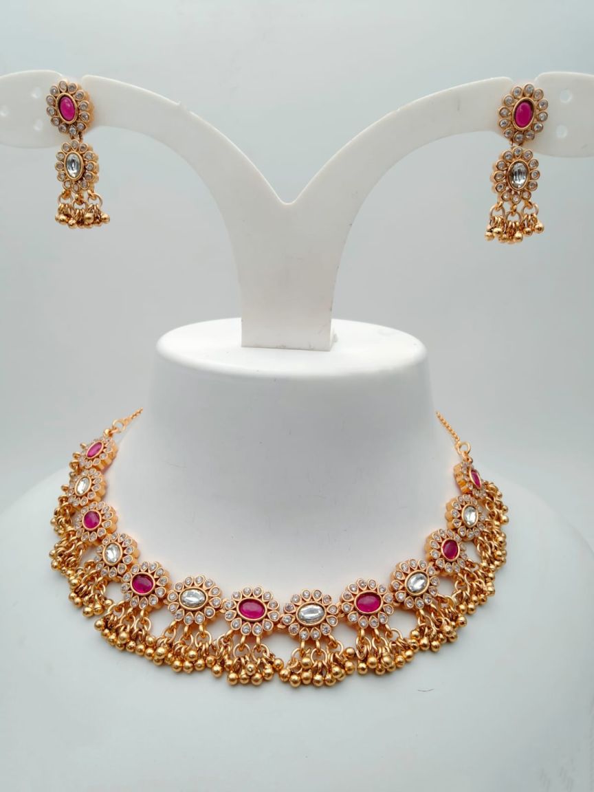 RADNS IN POLKI (GOLD POLISH) STYLE | DESIGN - 62668