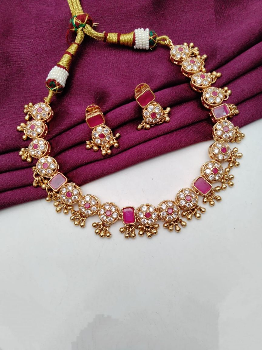 RADNS IN POLKI (GOLD POLISH) STYLE | DESIGN - 62670