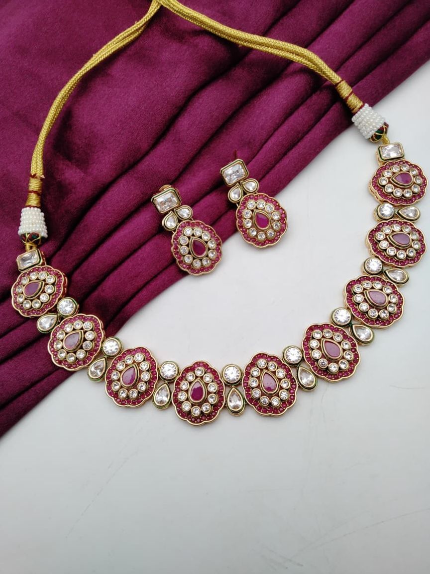 RADNS IN POLKI (GOLD POLISH) STYLE | DESIGN - 62674