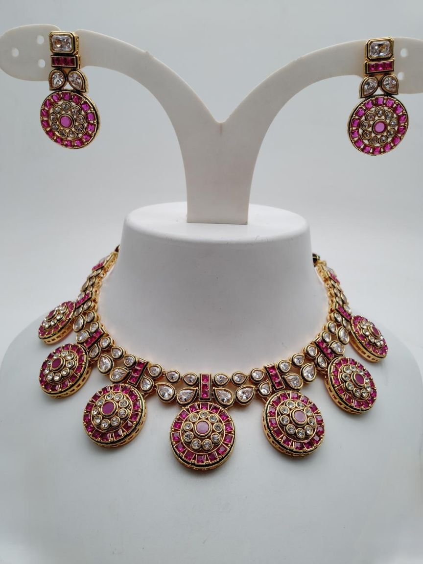 RADNS IN POLKI (GOLD POLISH) STYLE | DESIGN - 62678