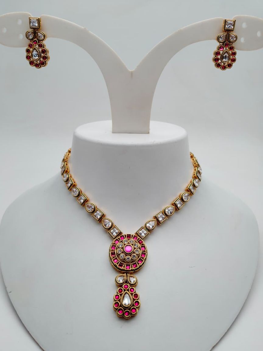 RADNS IN POLKI (GOLD POLISH) STYLE | DESIGN - 62680