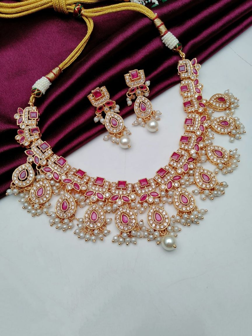 RADNS IN POLKI (GOLD POLISH) STYLE | DESIGN - 62682