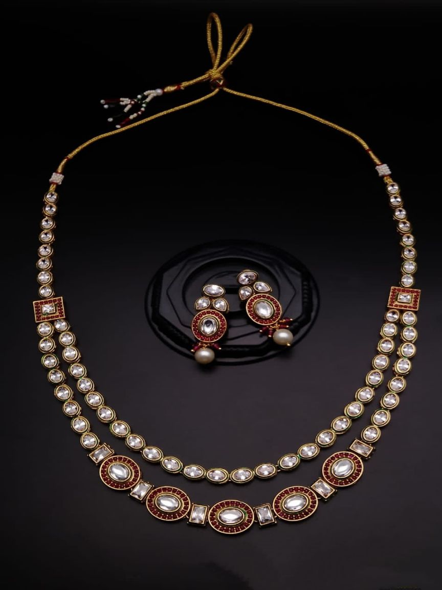 RAD IN POLKI (GOLD POLISH) STYLE | DESIGN - 62525