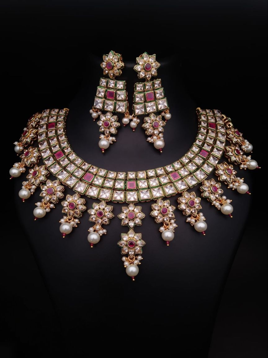 RADNS IN POLKI (GOLD POLISH) STYLE | DESIGN - 62610