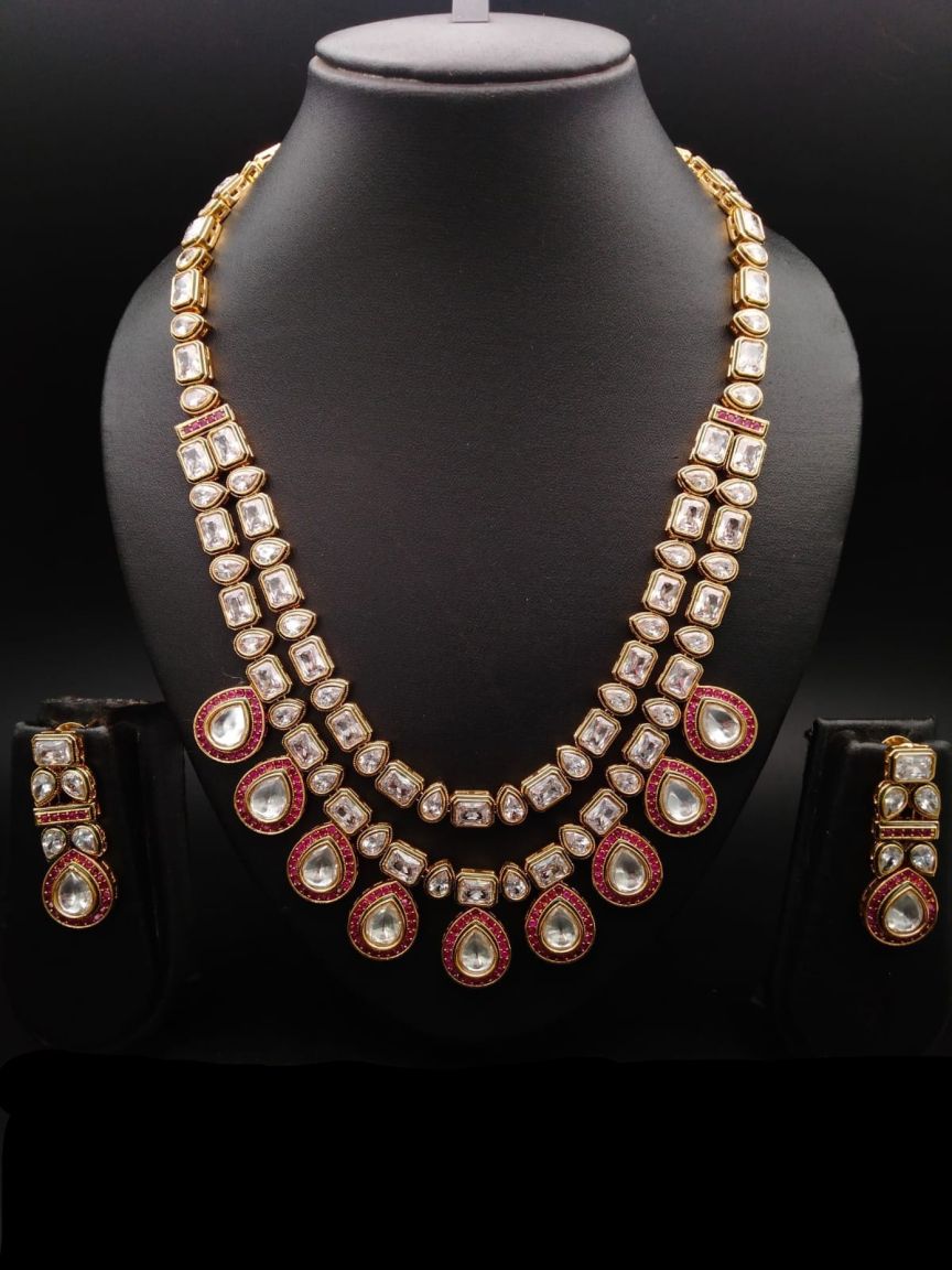 RADNS IN POLKI (GOLD POLISH) STYLE | DESIGN - 62617