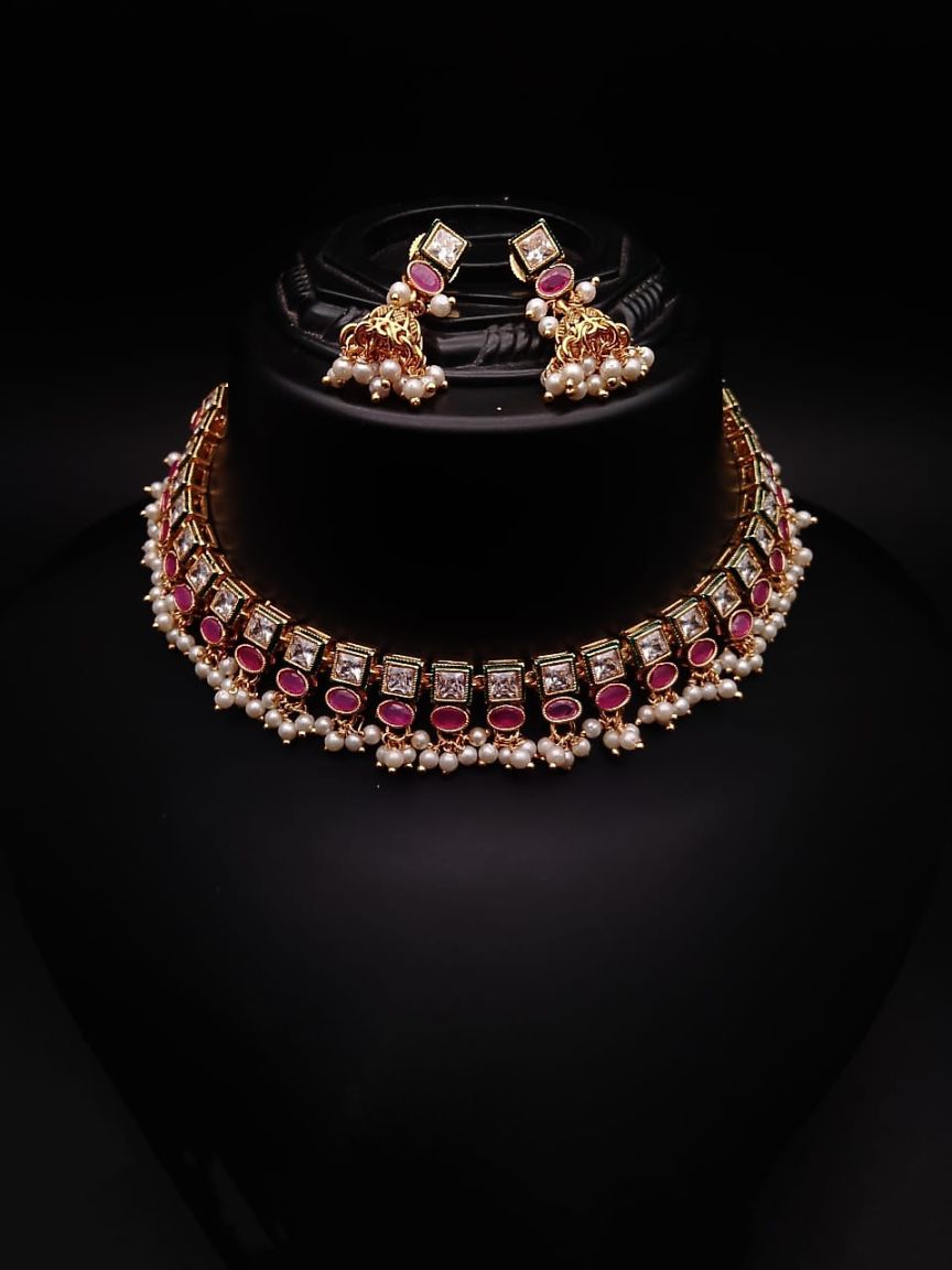 RADNS IN POLKI (GOLD POLISH) STYLE | DESIGN - 62626