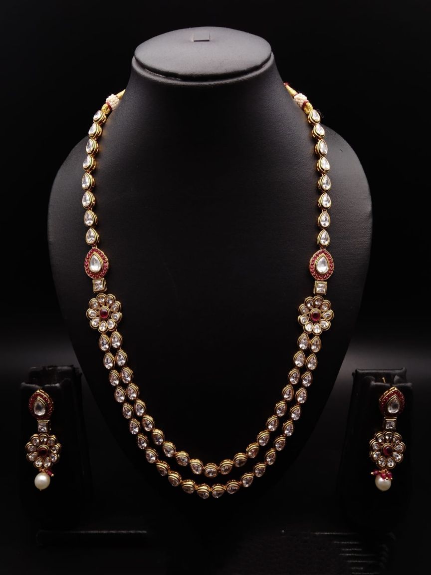 RADNS IN POLKI (GOLD POLISH) STYLE | DESIGN - 62633