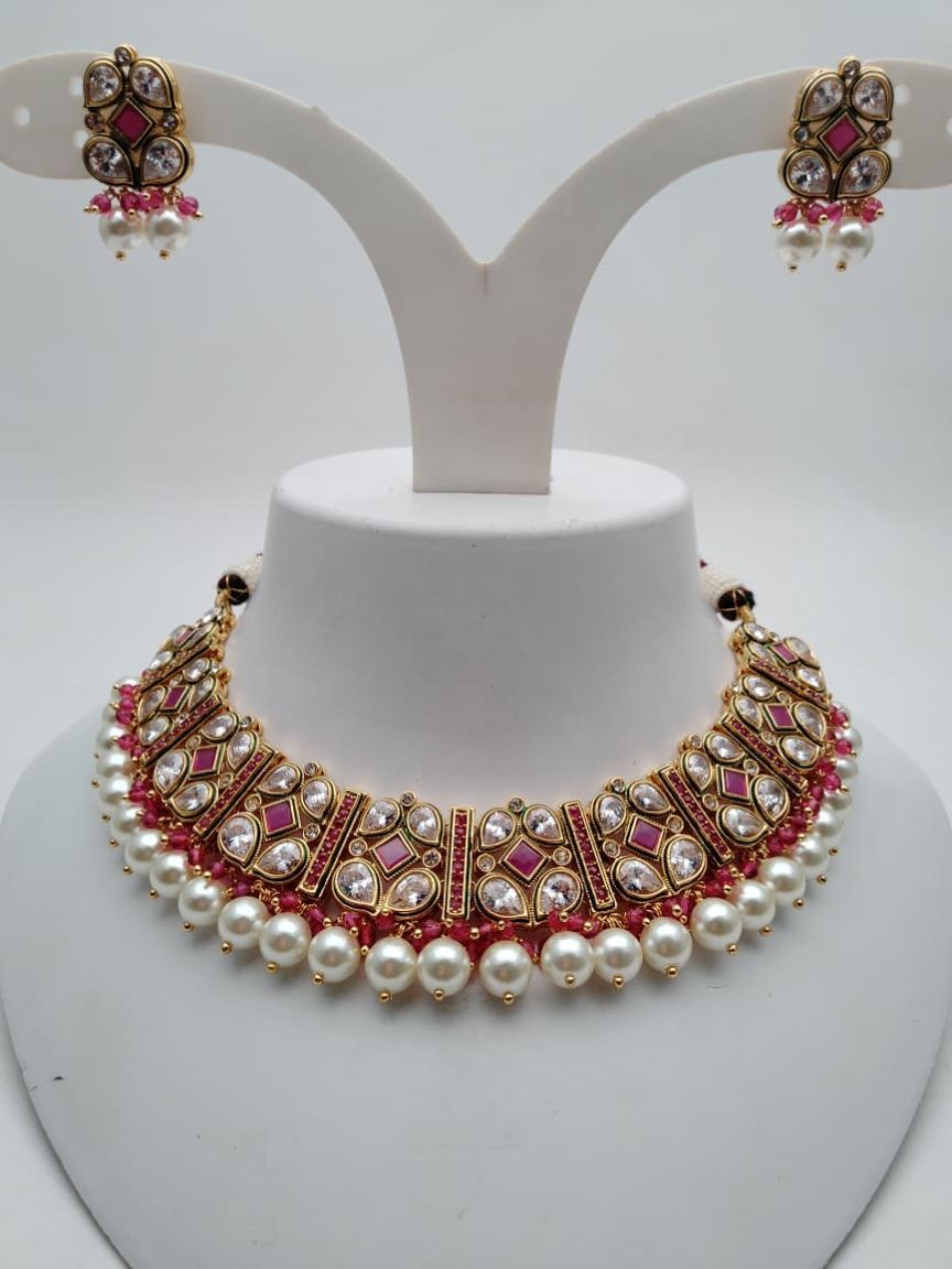 RADNS IN POLKI (GOLD POLISH) STYLE | DESIGN - 62648