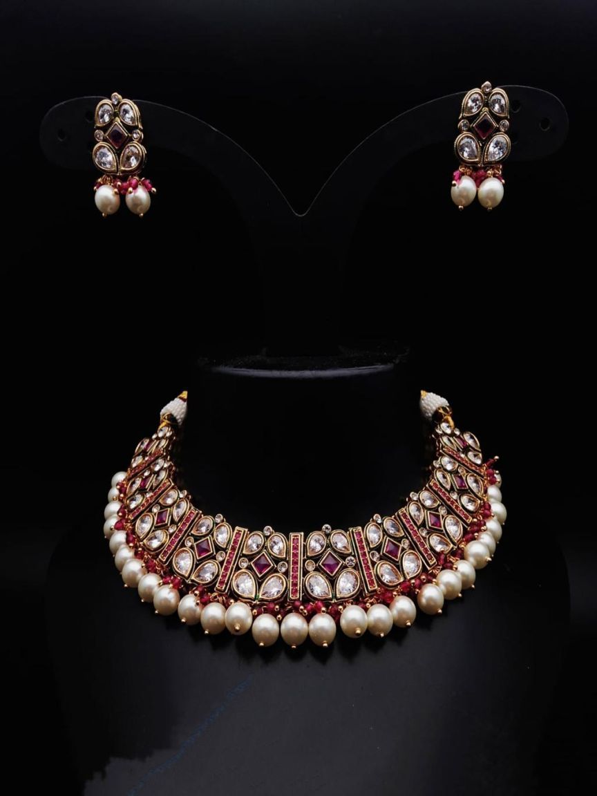 RADNS IN POLKI (GOLD POLISH) STYLE | DESIGN - 62648