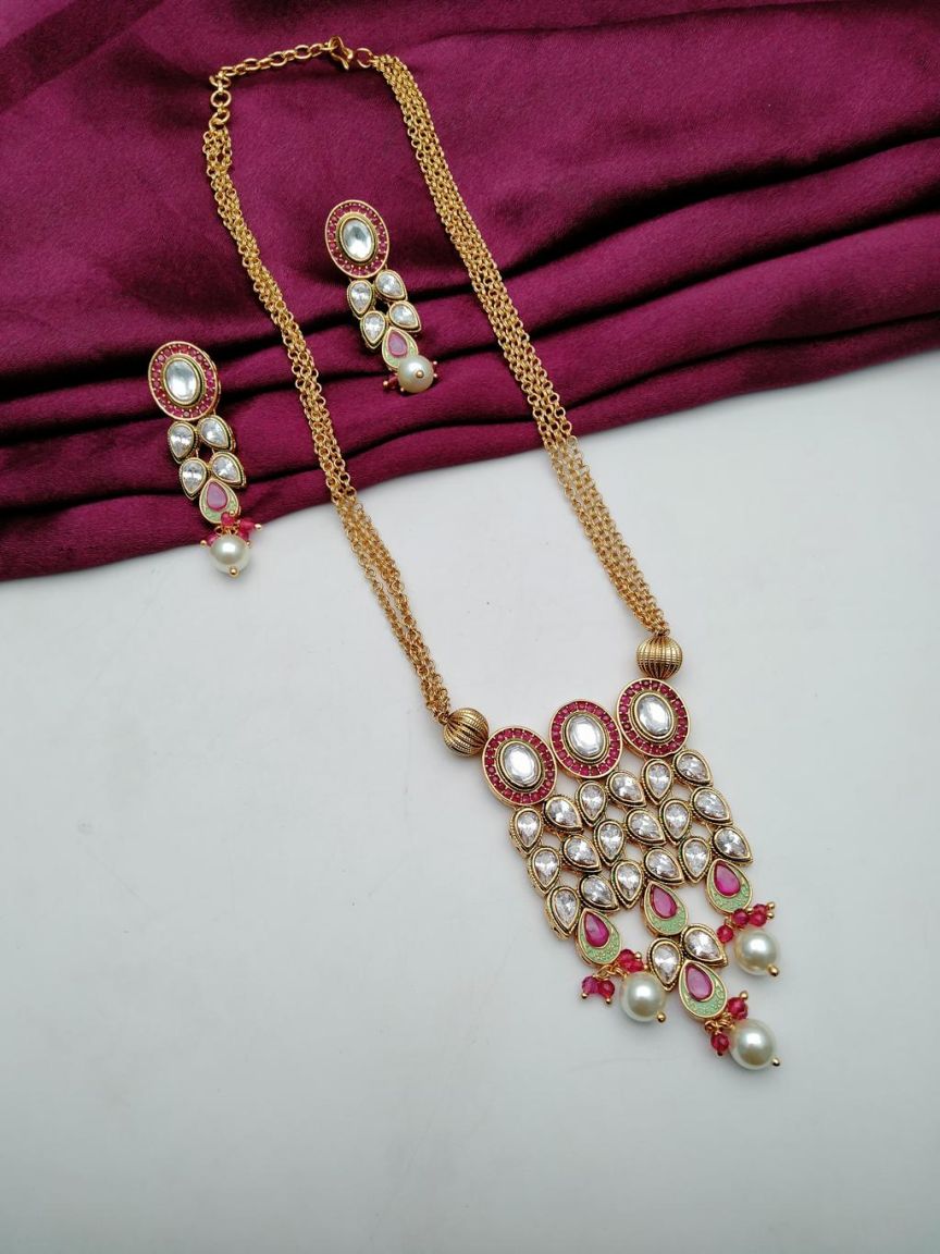 RADPS IN POLKI (GOLD POLISH) STYLE | DESIGN - 79003