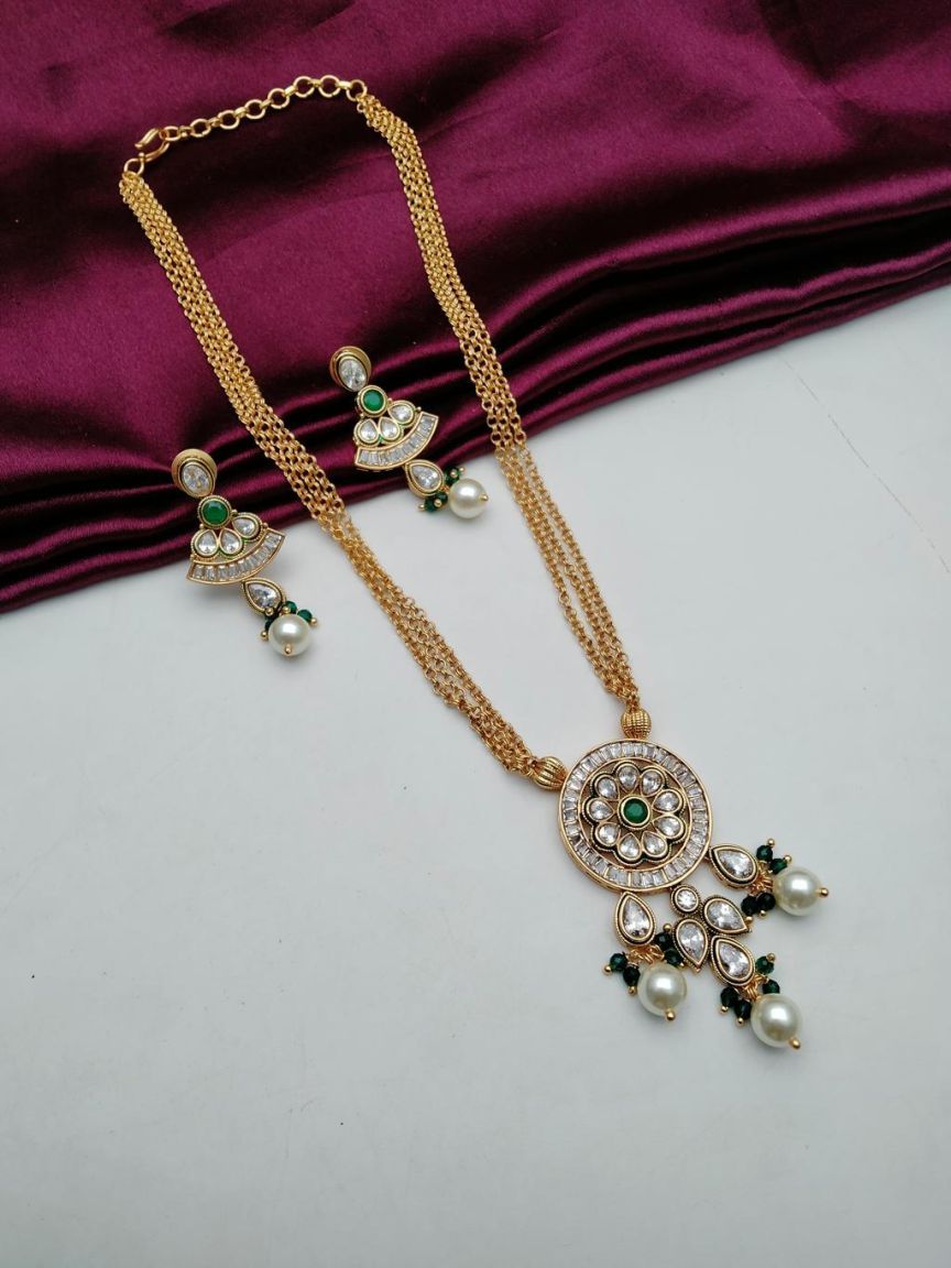 RADPS IN POLKI (GOLD POLISH) STYLE | DESIGN - 79005