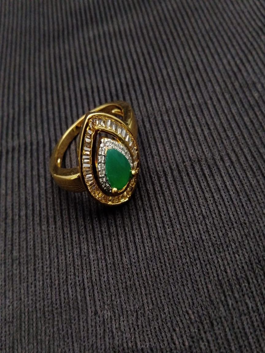 RINGS IN AMERICAN DIAMOND JEWELLERY STYLE | DESIGN - 30103
