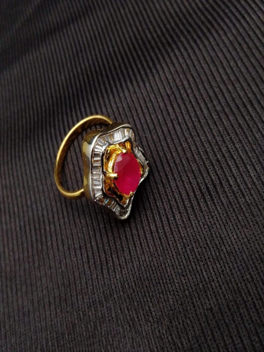 RINGS IN AMERICAN DIAMOND JEWELLERY STYLE | DESIGN - 30106