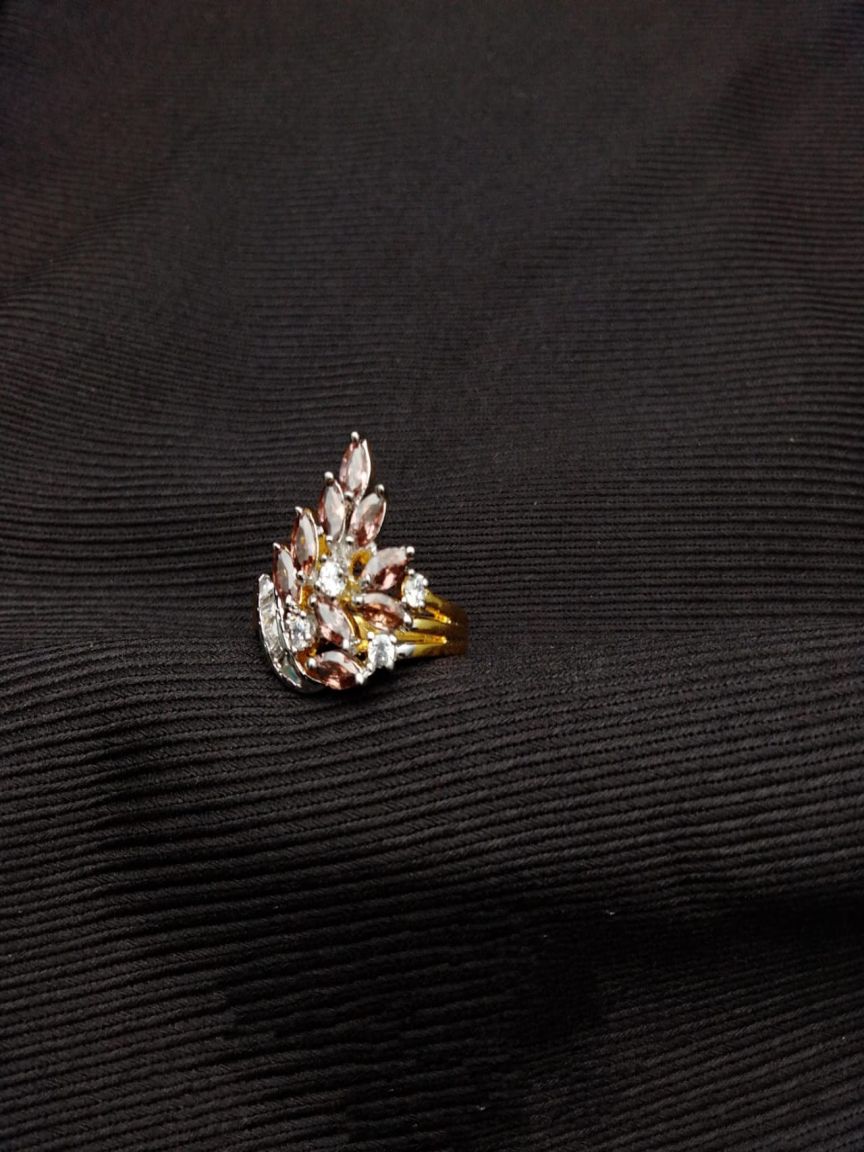 RINGS IN AMERICAN DIAMOND JEWELLERY STYLE | DESIGN - 30108
