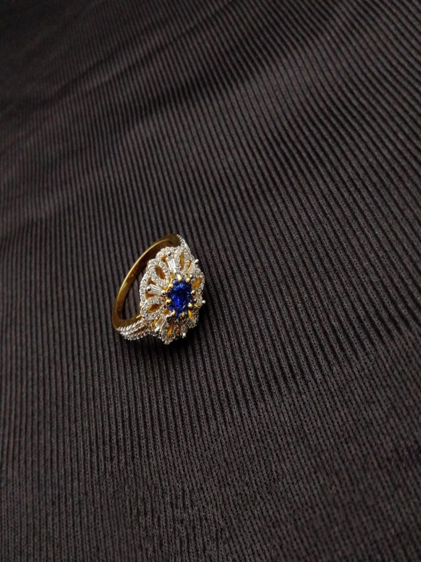 RINGS IN AMERICAN DIAMOND JEWELLERY STYLE | DESIGN - 30117