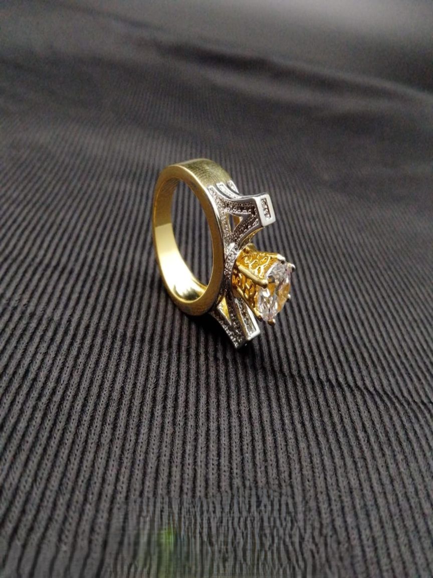 RINGS IN AMERICAN DIAMOND JEWELLERY STYLE | DESIGN - 30119