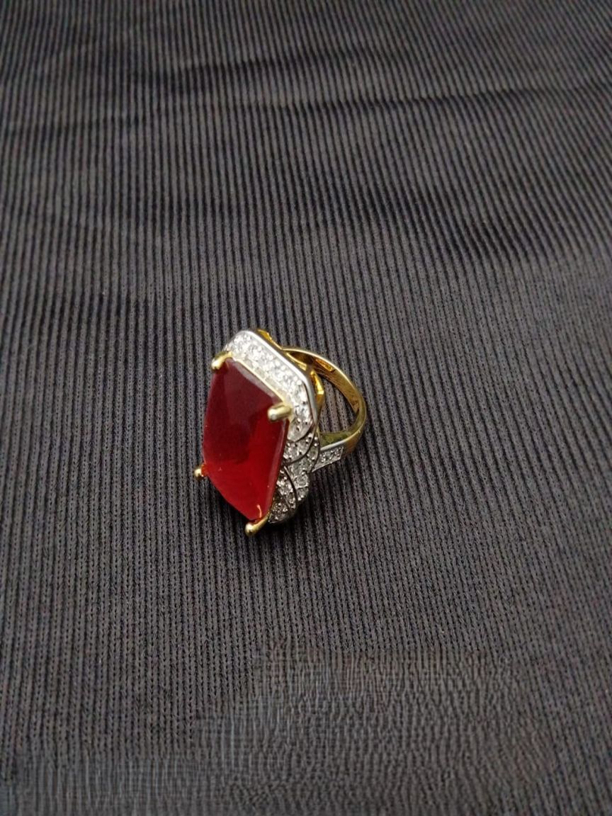 RINGS IN AMERICAN DIAMOND JEWELLERY STYLE | DESIGN - 30136