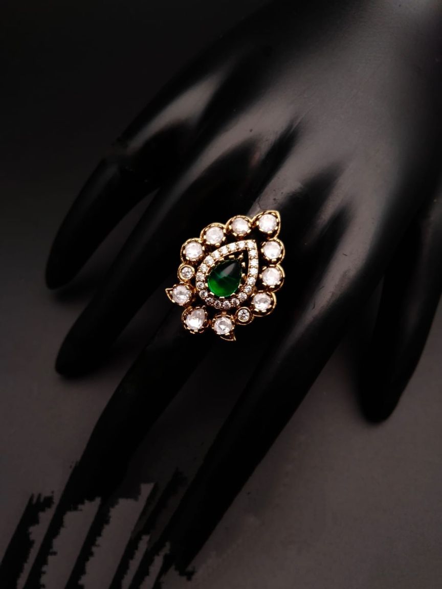 RINGS IN KUNDAN (VILANDI) STYLE | DESIGN - 70068