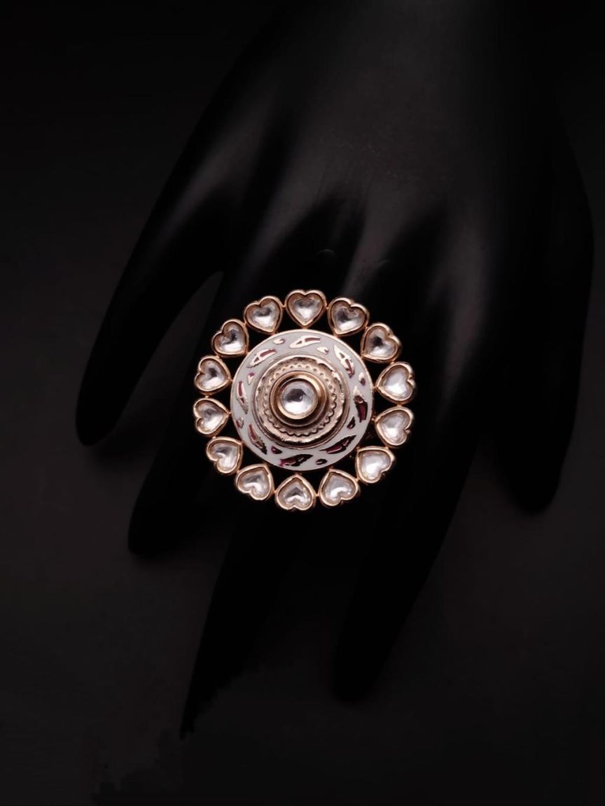 RINGS IN KUNDAN (VILANDI) STYLE | DESIGN - 70102
