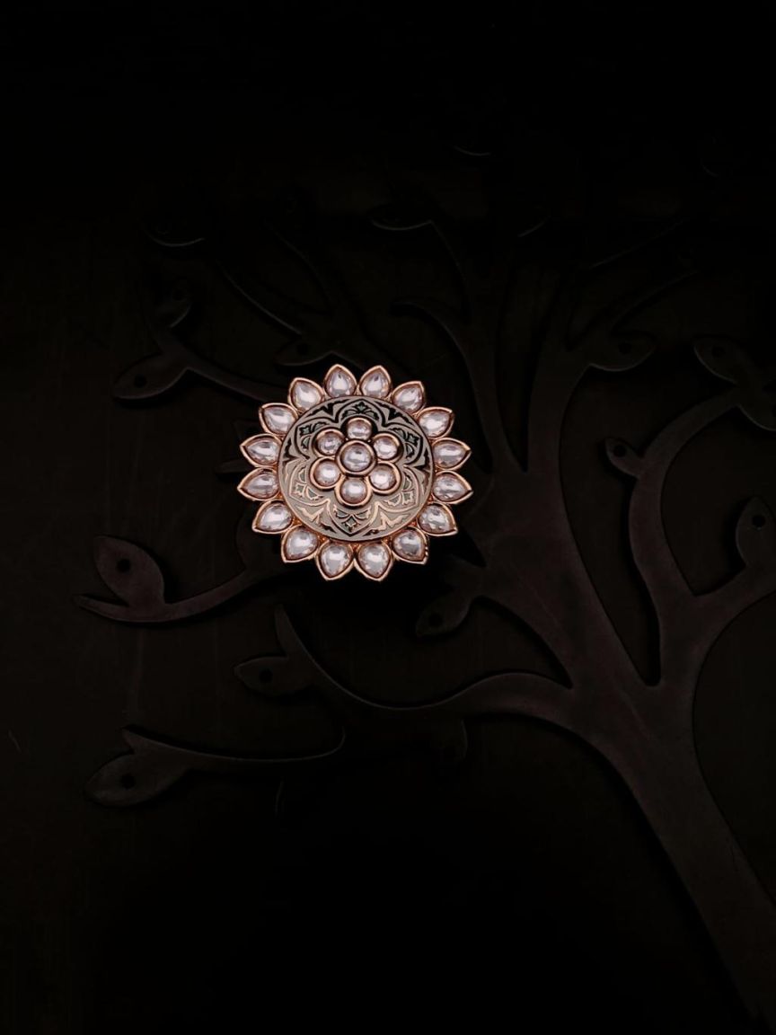 RINGS IN KUNDAN (VILANDI) STYLE | DESIGN - 70110