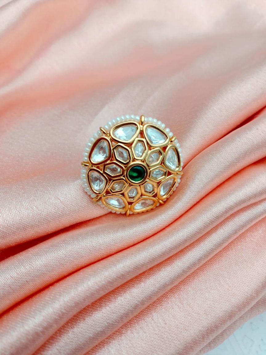 RINGS IN KUNDAN (VILANDI) STYLE | DESIGN - 70127