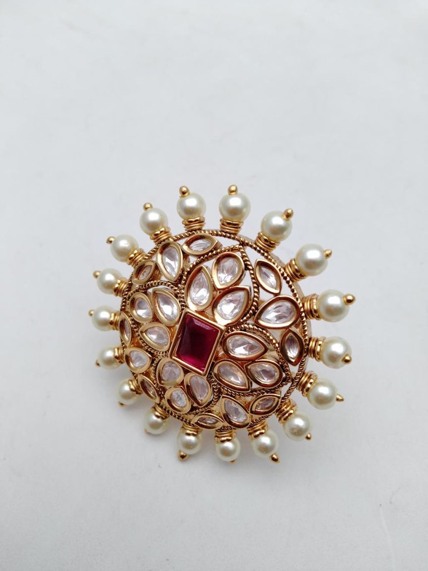 RINGS IN KUNDAN (VILANDI) STYLE | DESIGN - 70156