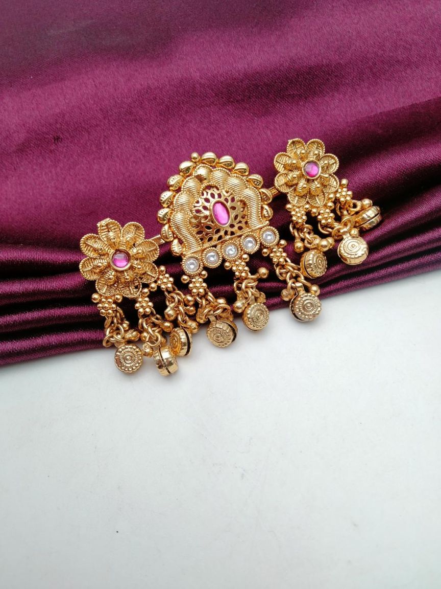RINGS IN POLKI (GOLD POLISH) STYLE | DESIGN - 87121
