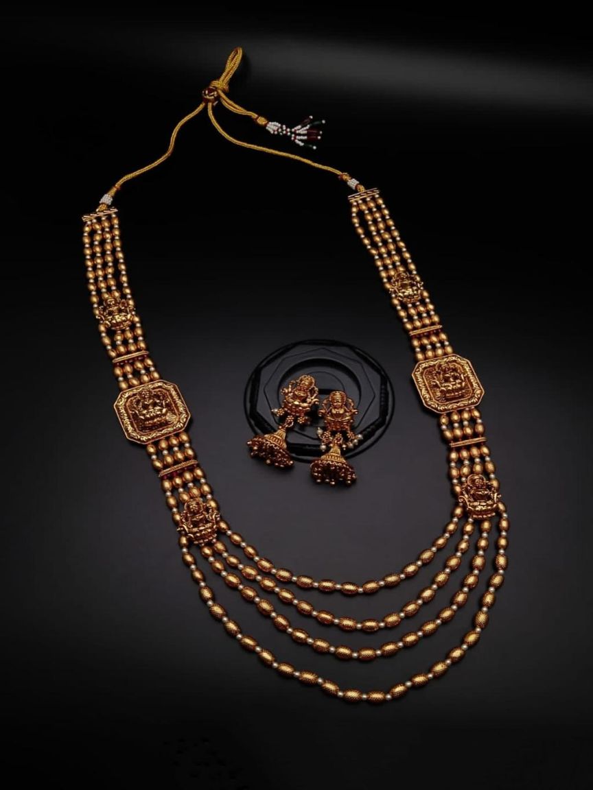 SIDE BROOCH IN POLKI (GOLD POLISH) STYLE | DESIGN - 85135