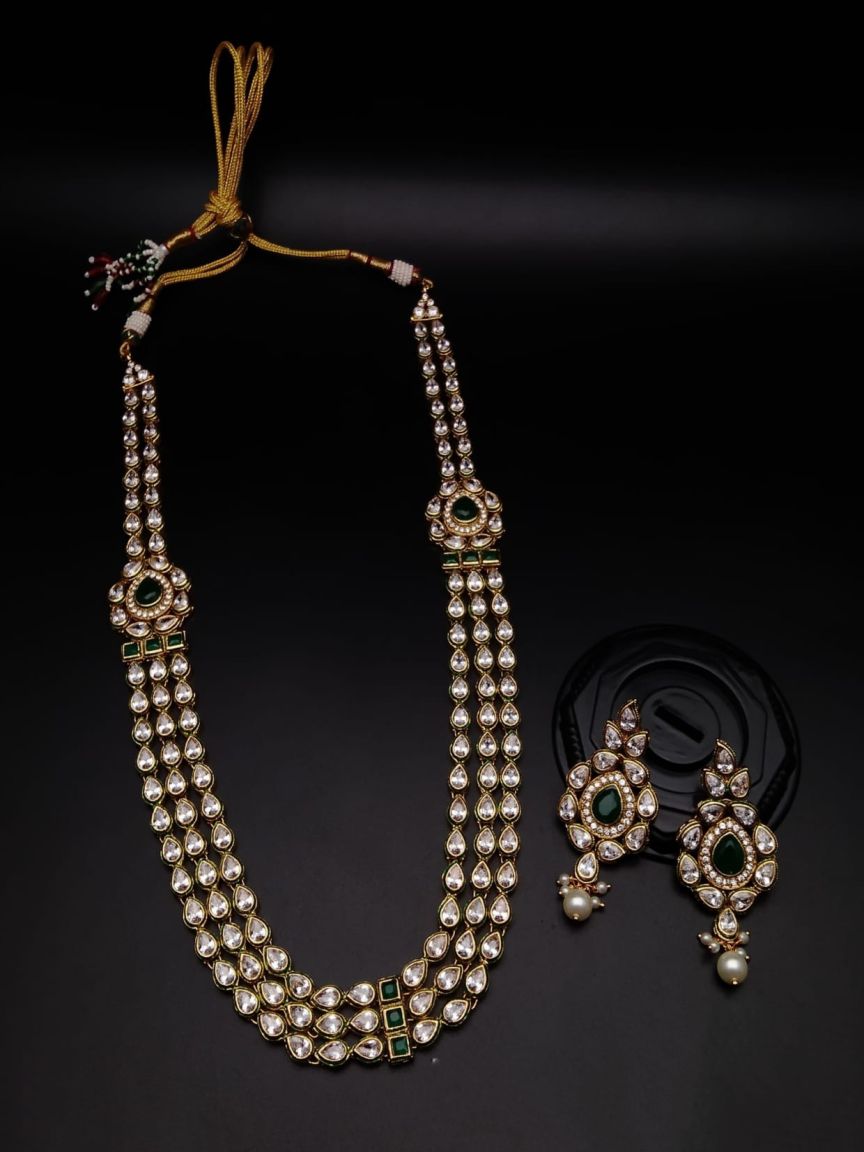 polki-side_brooch-SBP85163GRGD