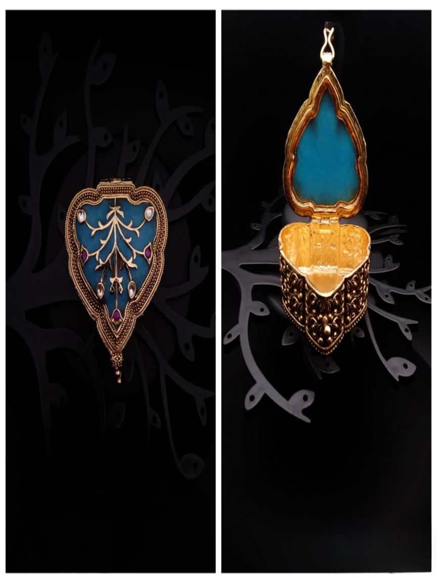 SINDUR DANI IN POLKI (GOLD POLISH) STYLE | DESIGN - 37006