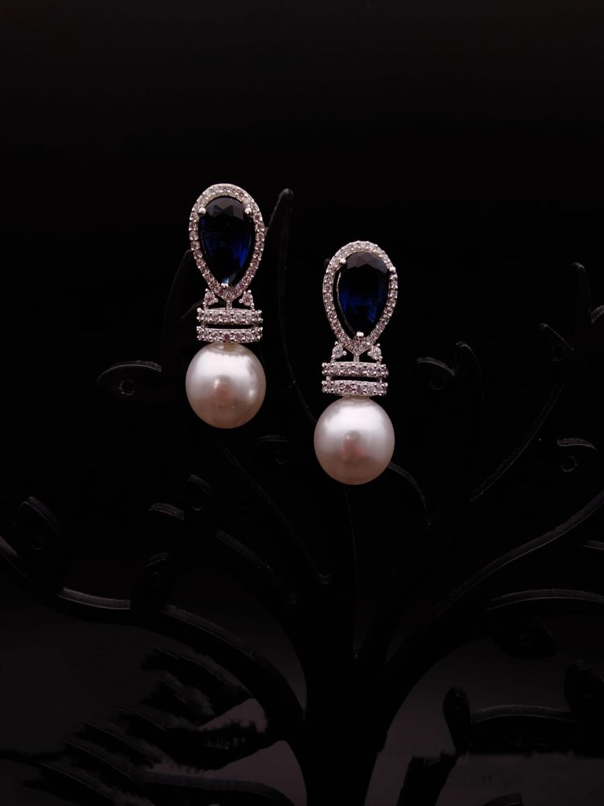 TOPS IN AMERICAN DIAMOND JEWELLERY STYLE | DESIGN - 50136