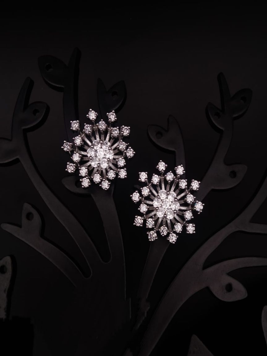 TOPS IN AMERICAN DIAMOND JEWELLERY STYLE | DESIGN - 50137