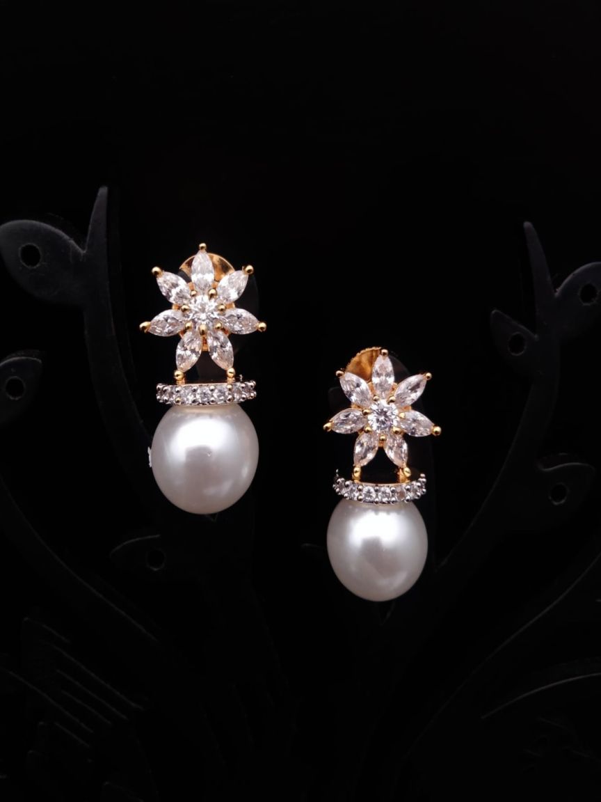 TOPS IN AMERICAN DIAMOND JEWELLERY STYLE | DESIGN - 50139