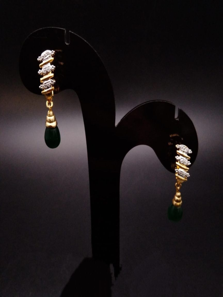 TOPS IN AMERICAN DIAMOND JEWELLERY STYLE | DESIGN - 50140